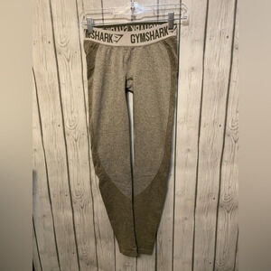 Gymshark Small Heather Green High‎ Waisted Flex Leggings.